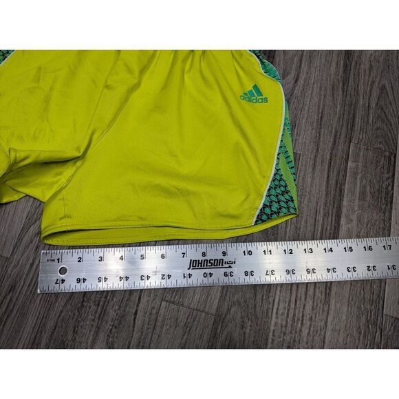 (3/$27)Adidas Size Small Pull On Clima Lite Elastic Waist Yellow Athletic Shorts - Picture 10 of 10